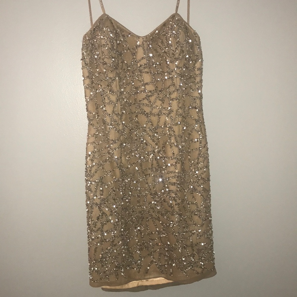 Promgirl strapless Sequined Dress
